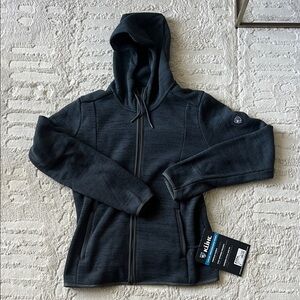 Kuhl Women's Black Full-Zip Hooded Fleece Jacket